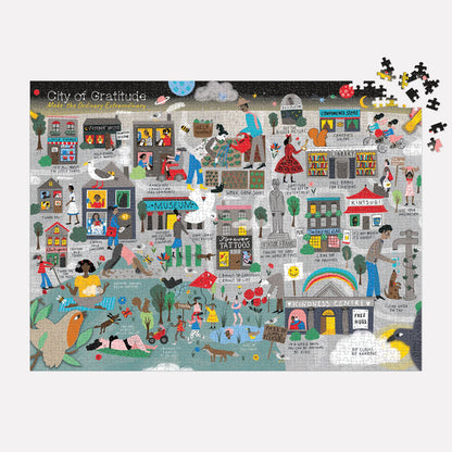 City of Gratitude 1000 Piece Jigsaw Puzzle 1000 Piece Puzzles Tina Bernstein