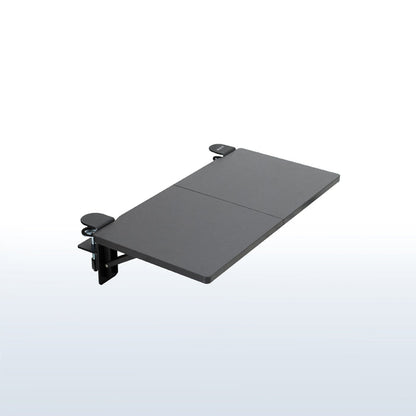 Clamp-on 24 x 12 inch (14 Including Clamps) Desk Extender, Foldable Keyboard Tray, Table Mount for Sit Stand Desks