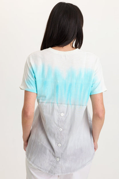 Wearables Clara Cotton Linen V-Neck Top
