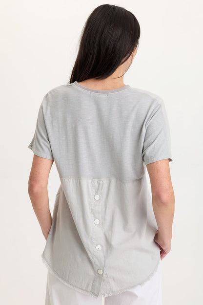 Wearables Clara Cotton Linen V-Neck Top