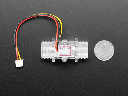 Clear Turbine Water Flow Sensor with 3-pin JST by The Pi Hut - The Pi Hut