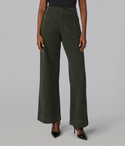 COLETTE-CMS High Rise Wide Leg Corduroy Jeans