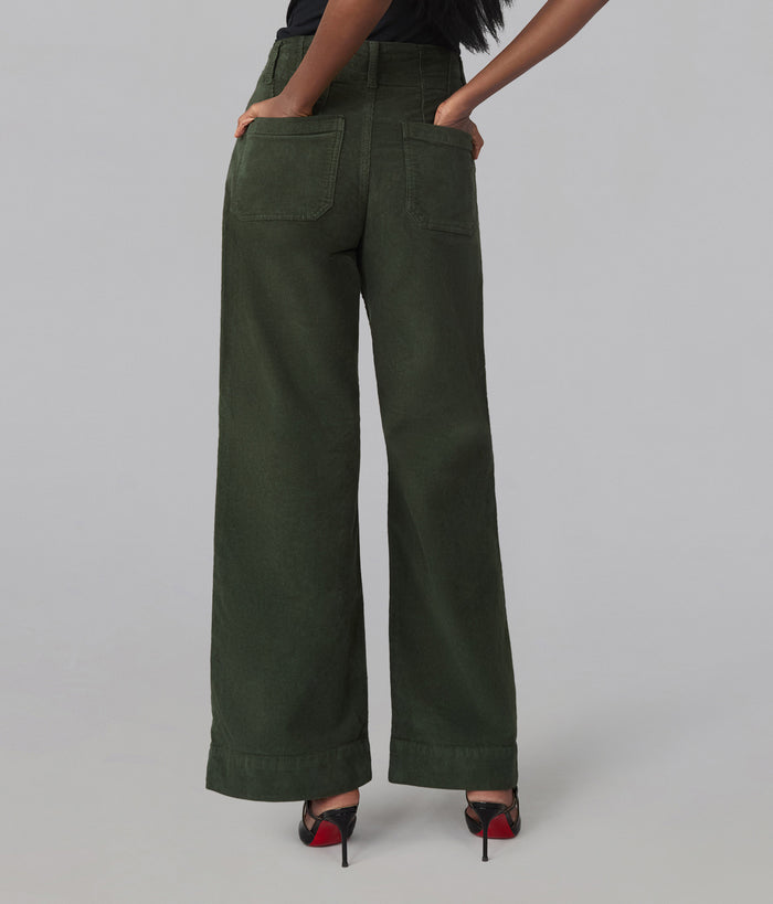 COLETTE-CMS High Rise Wide Leg Corduroy Jeans