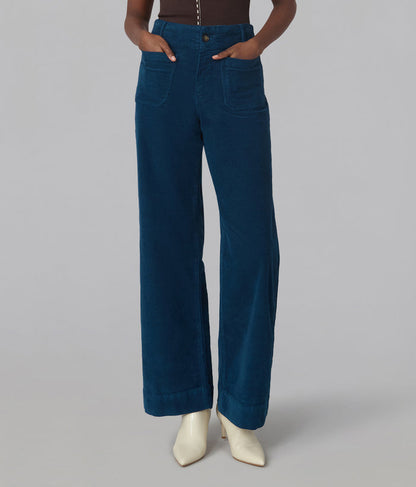 COLETTE-DKB High Rise Wide Leg Corduroy Jeans