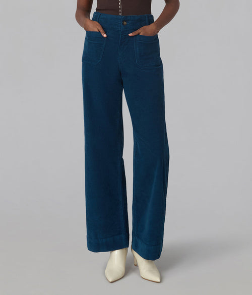COLETTE-DKB High Rise Wide Leg Corduroy Jeans