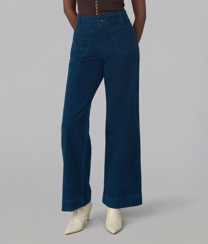 COLETTE-DKB High Rise Wide Leg Corduroy Jeans