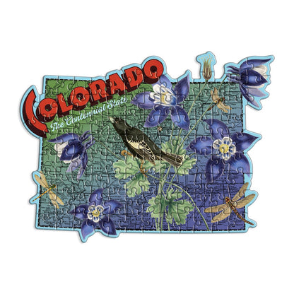 Colorado Mini Shaped Puzzle 100 Piece Puzzles Wendy Gold