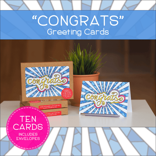 "Congrats" Greeting Cards
