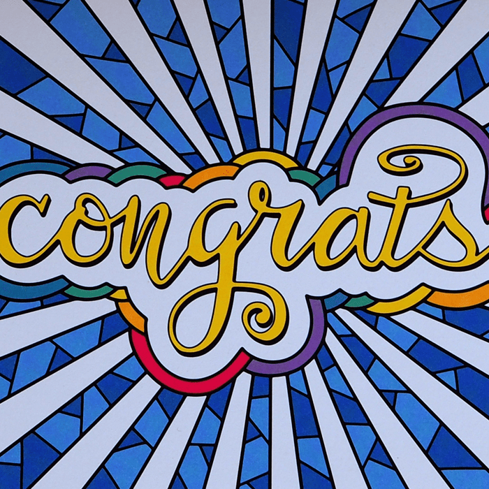 "Congrats" Greeting Cards