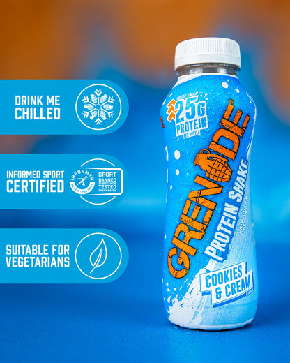Cookies and Cream Protein Shake (8 Pack) 330ml