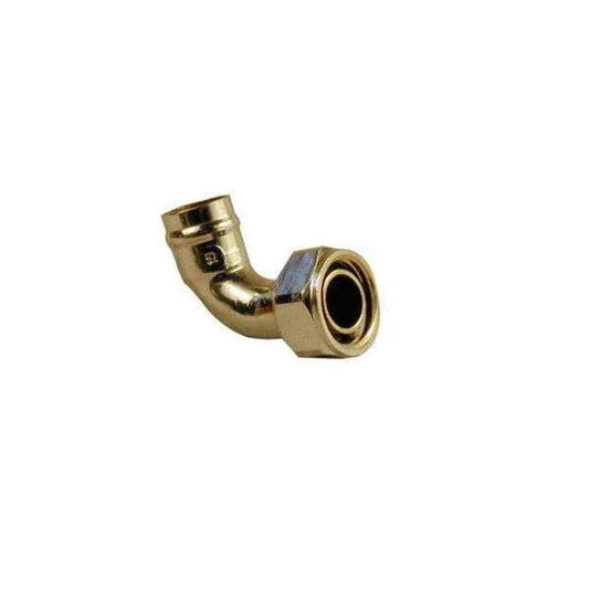 Copper Connector Bent Tap 15mm