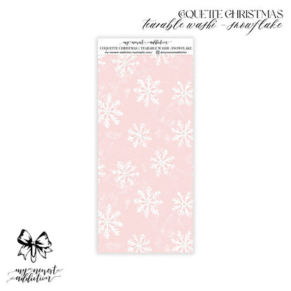 Tearable Washi - Snowflake / Premium Matte