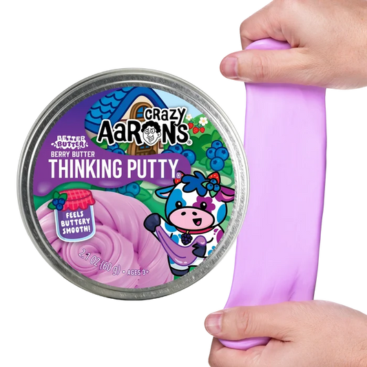 Crazy Aarons Better Butter Berry Full Size 4 Inch Thinking Putty Tin - PURPLE