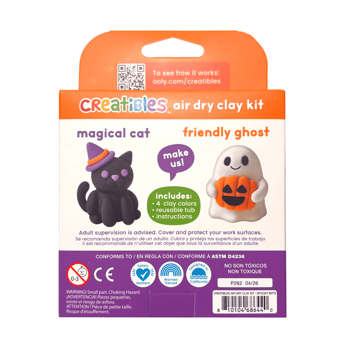 Creatibles Mini Air Dry Clay - Spooky BFFs - 2 Designs