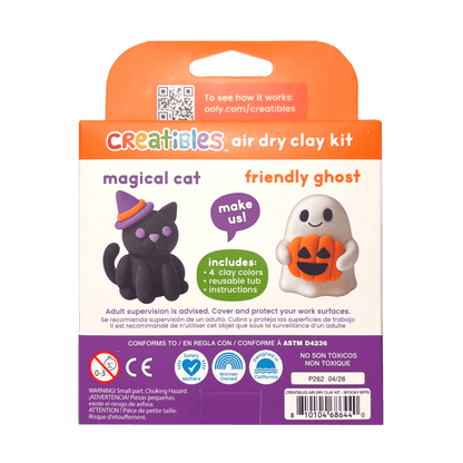 Creatibles Mini Air Dry Clay - Spooky BFFs - 2 Designs