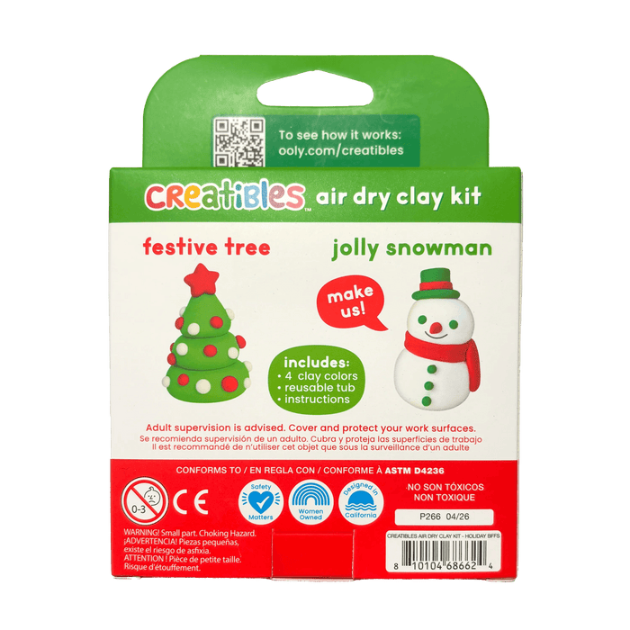 Creatibles Mini Air Dry Clay Kit - Holiday BFFs - 2 Designs