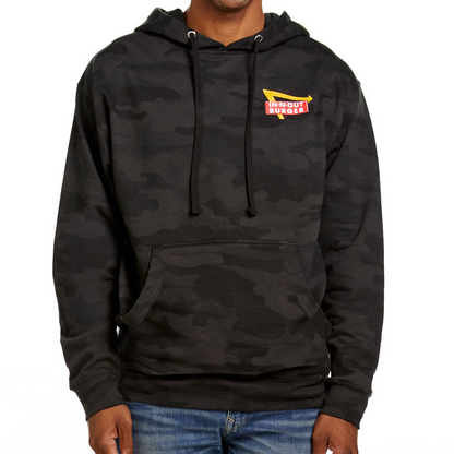 Crossed Palms Tattoo Hooded Pullover