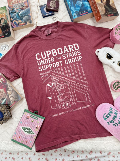 Cupboard Under the Stairs Support Group Garment Dyed Tee