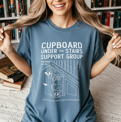 Cupboard Under the Stairs Support Group Garment Dyed Tee