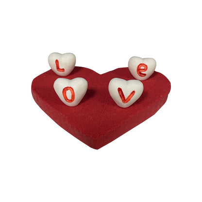 Red LOVE Heart Shape(+ $8.90)