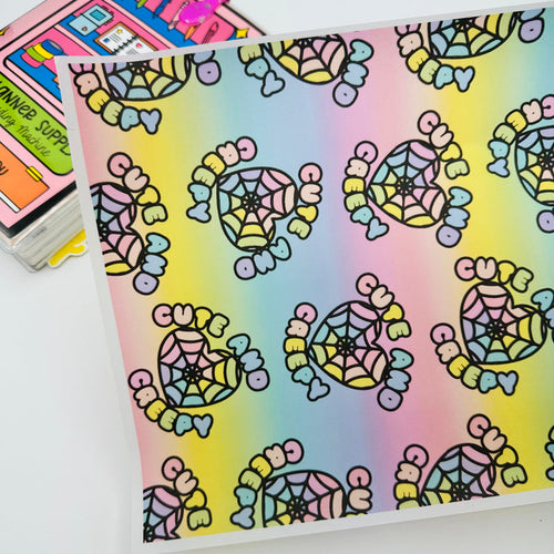 Cute and Creepy Colorful Vellum
