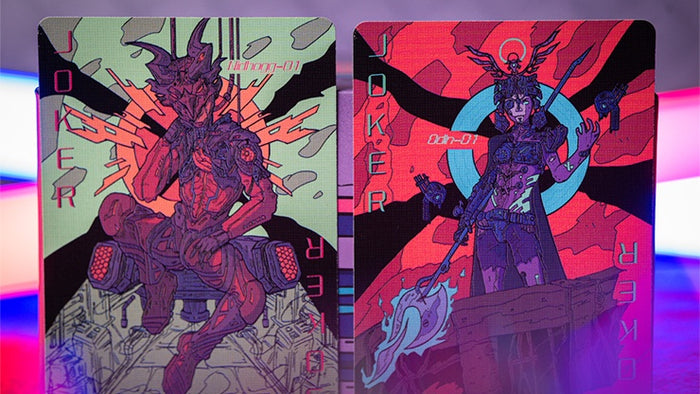 Cyberpunk Origin Standard Playing Cards Playing Cards by RarePlayingCards.com