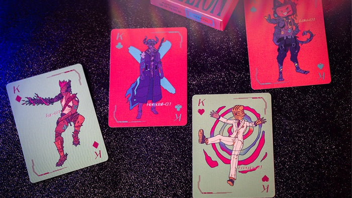 Cyberpunk Origin Standard Playing Cards Playing Cards by RarePlayingCards.com