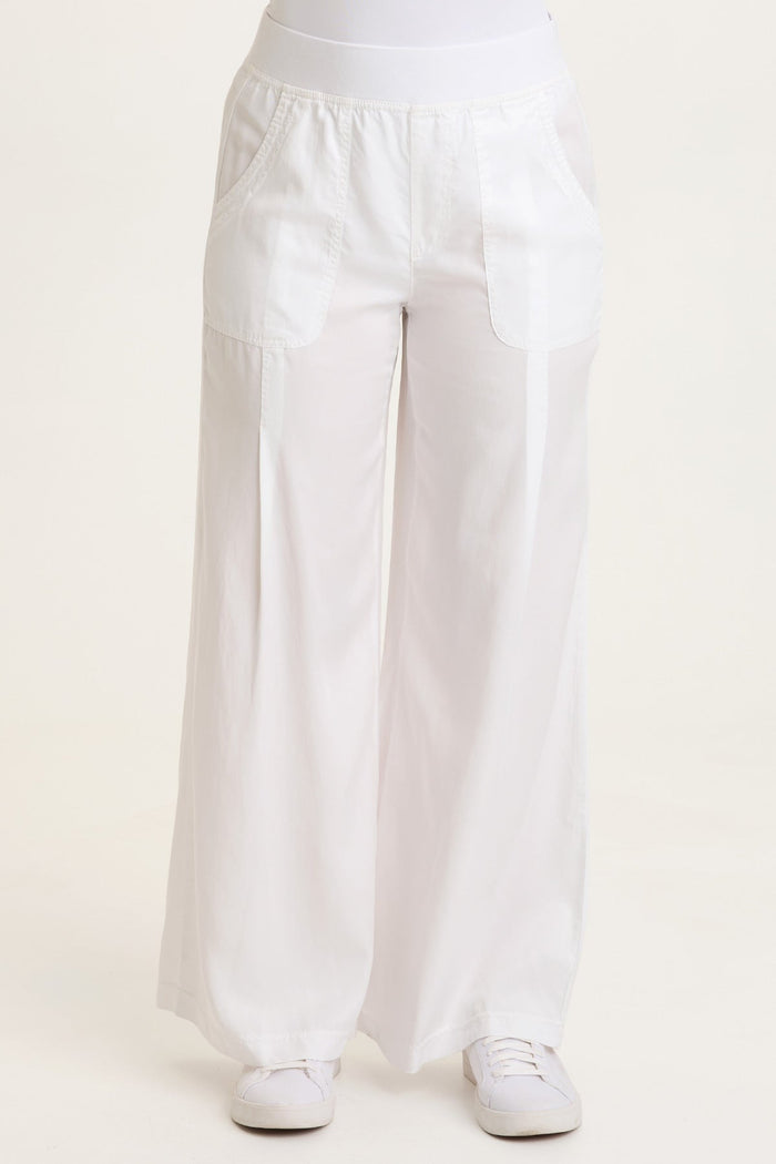 XCVI Dacia Twill Pleated Wide Leg Pant