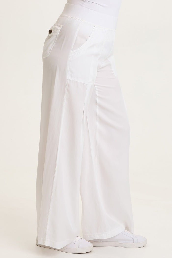 XCVI Dacia Twill Pleated Wide Leg Pant