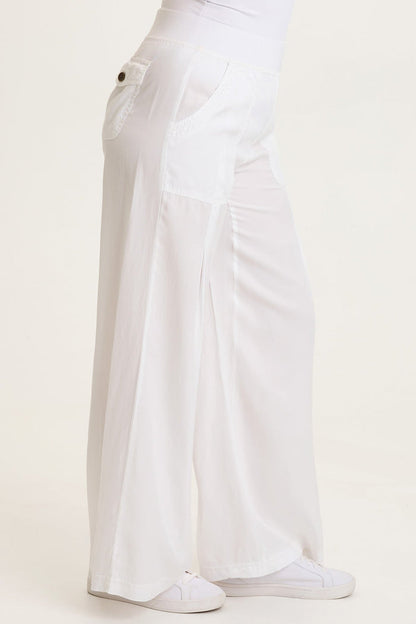 XCVI Dacia Twill Pleated Wide Leg Pant