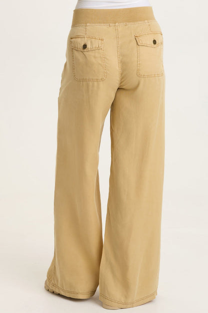 XCVI Dacia Twill Pleated Wide Leg Pant