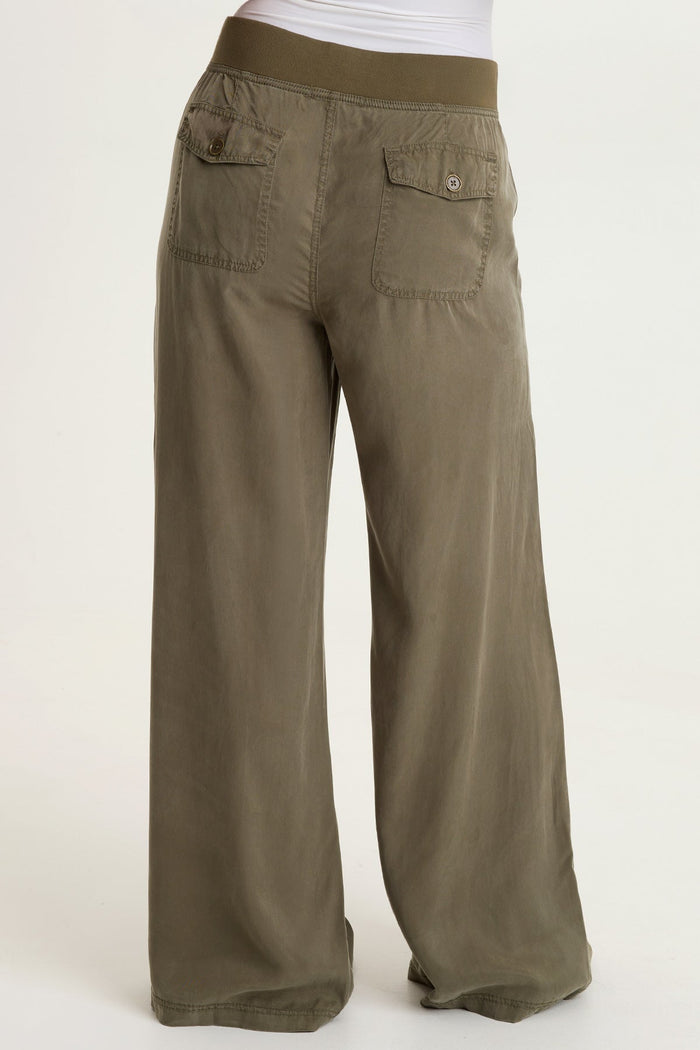 XCVI Dacia Twill Pleated Wide Leg Pant