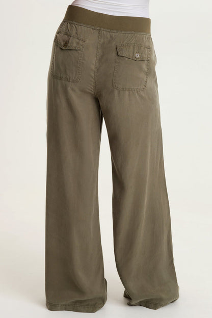 XCVI Dacia Twill Pleated Wide Leg Pant