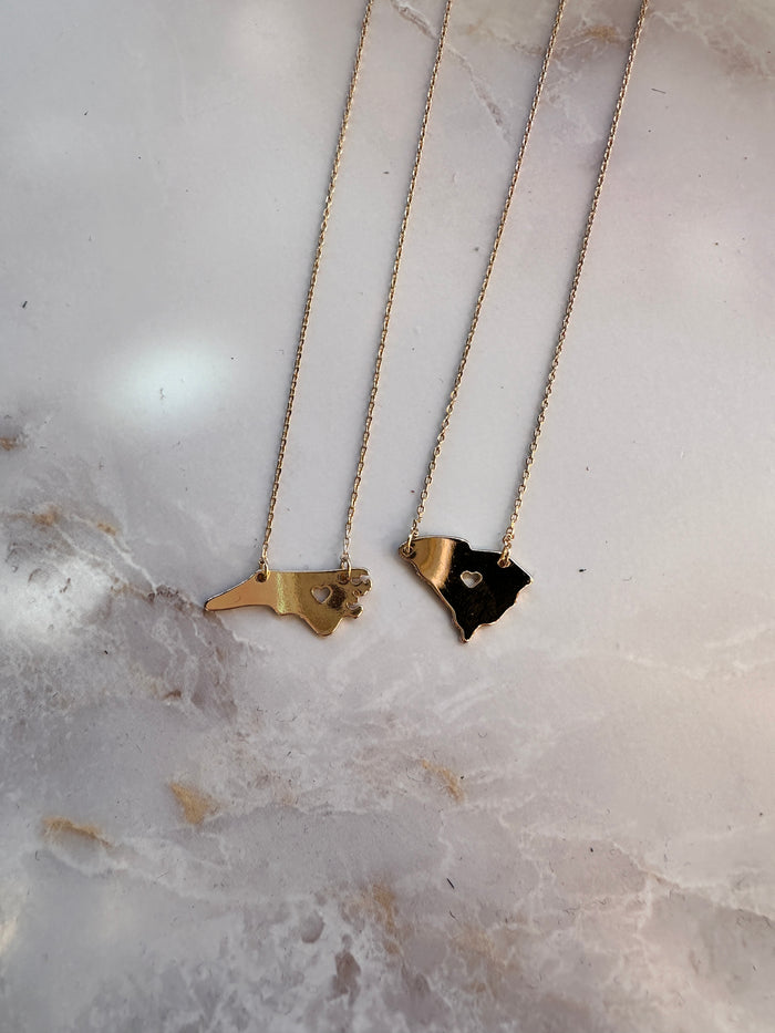 Dainty State Necklace