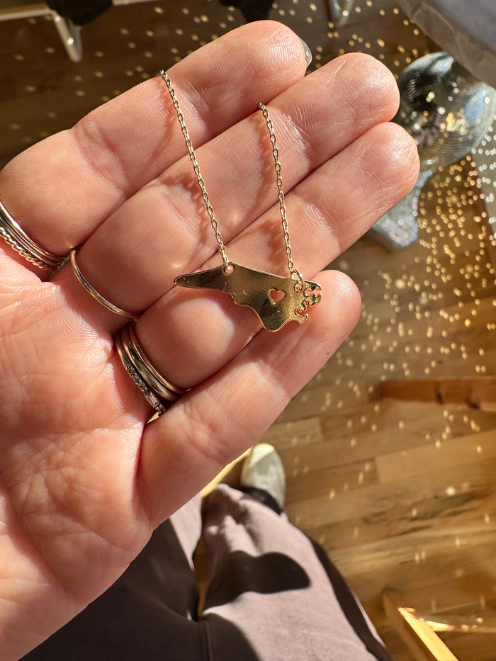Dainty State Necklace