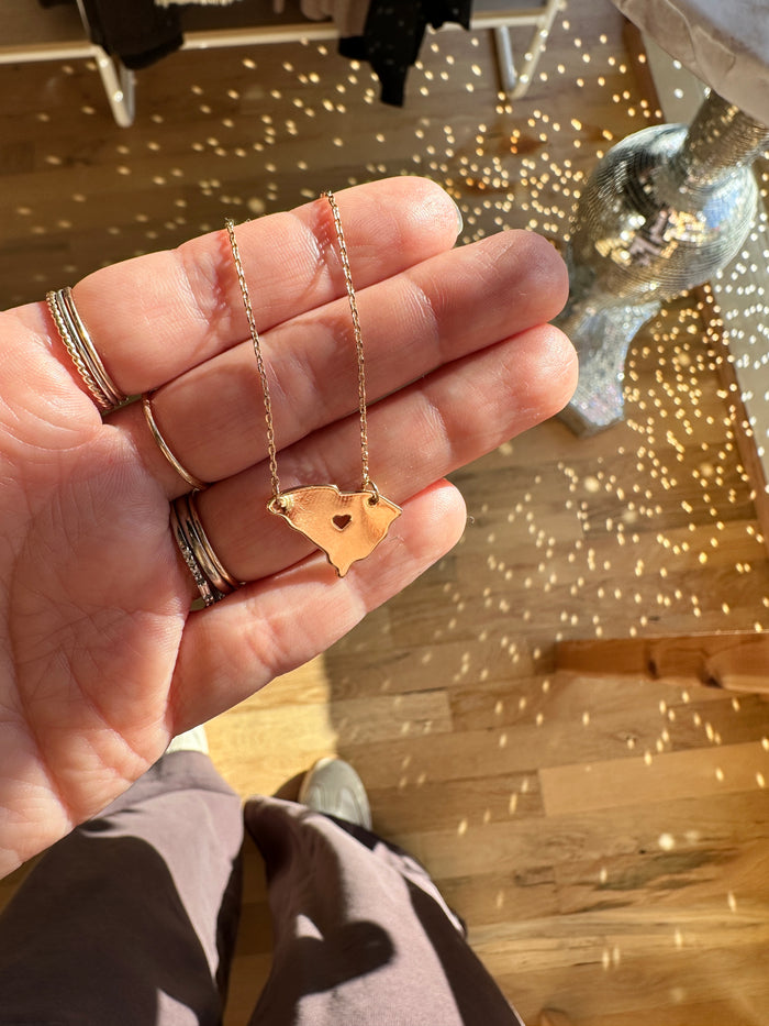 Dainty State Necklace