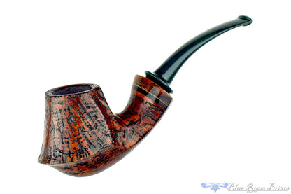 Blue Room Briars is proud to present this Daniel Mustran Pipe Bent Sandblast Volcano with Acrylic