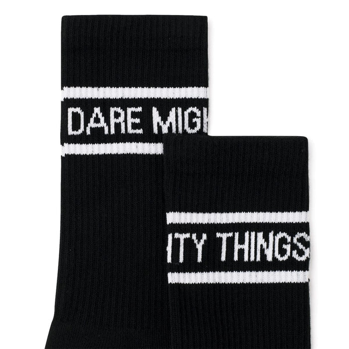RSVLTS RSVLTS Socks Dare Mighty Things (Black) – Crew Socks Dare Mighty Things (Black) – Crew Socks