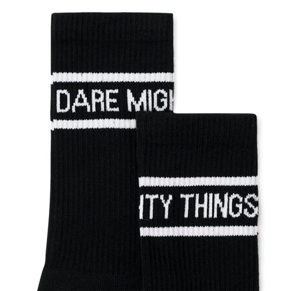 RSVLTS RSVLTS Socks Dare Mighty Things (Black) – Crew Socks Dare Mighty Things (Black) – Crew Socks