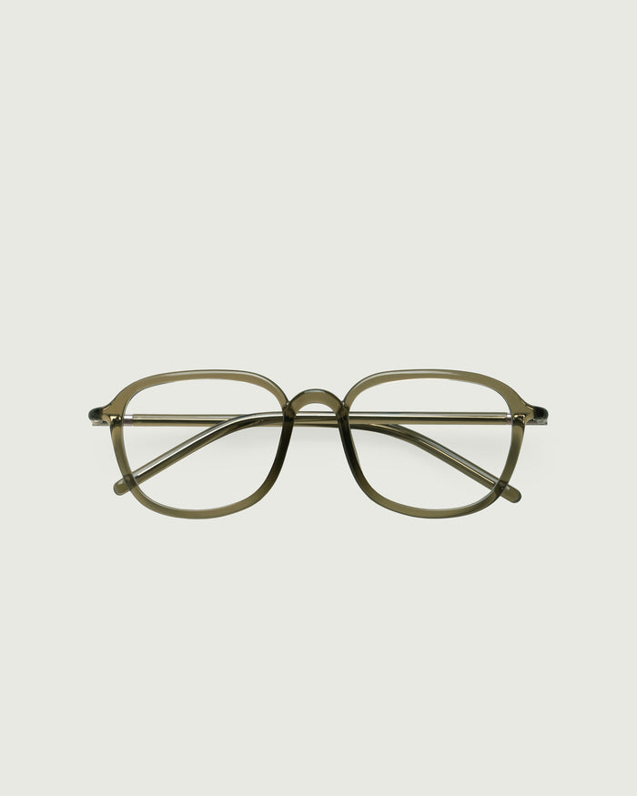 Basil::Astrid Eyeglasses pilot green castor seed top