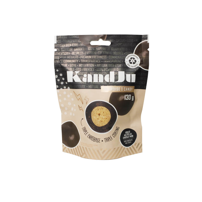 Dark chocolate malt balls - 130 g