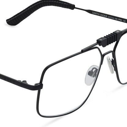 diff eyewear star wars darth varder matte black clear glasses detailed view