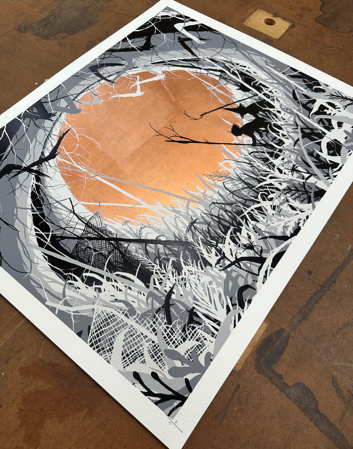 DAVID DE LA MANO - The Forbidden Garden (Copper Leaf) - ed 10