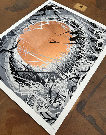 DAVID DE LA MANO - The Forbidden Garden (Copper Leaf) - ed 10