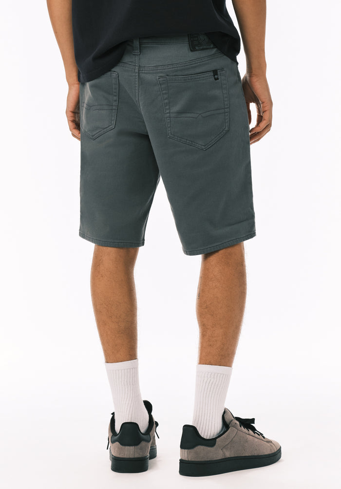 Buffalo Men Shorts Blue Denim Denim Shorts Stretch Soft Cotton Relaxed Straight Fit