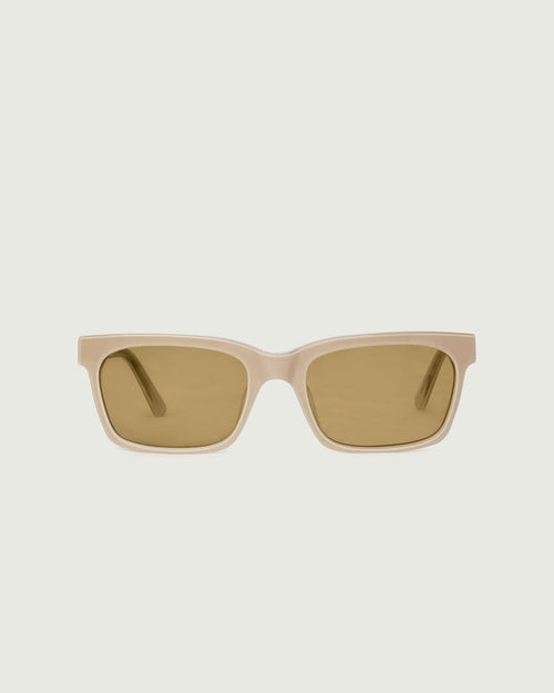 Cashmere ::Dean Sunglasses rectangle white  acetate front