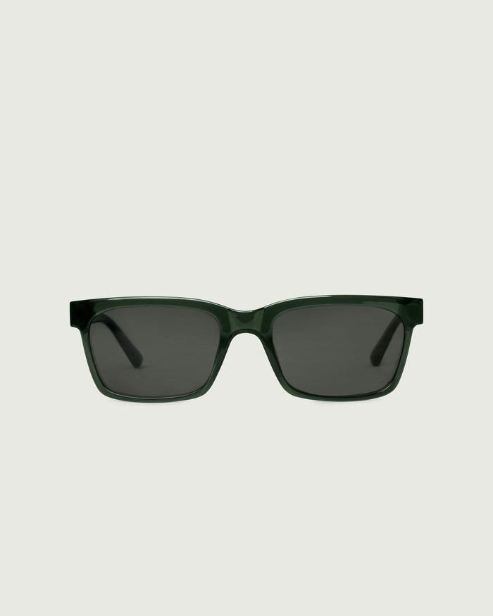 Viper ::Dean Sunglasses rectangle green recycled polyester front
