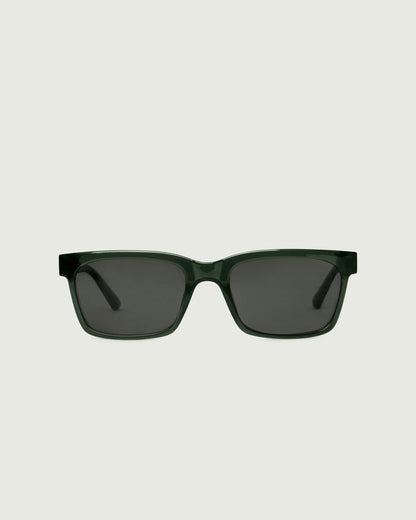 Viper ::Dean Sunglasses rectangle green recycled polyester front