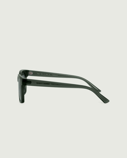 Viper ::Dean Sunglasses rectangle green recycled polyester side