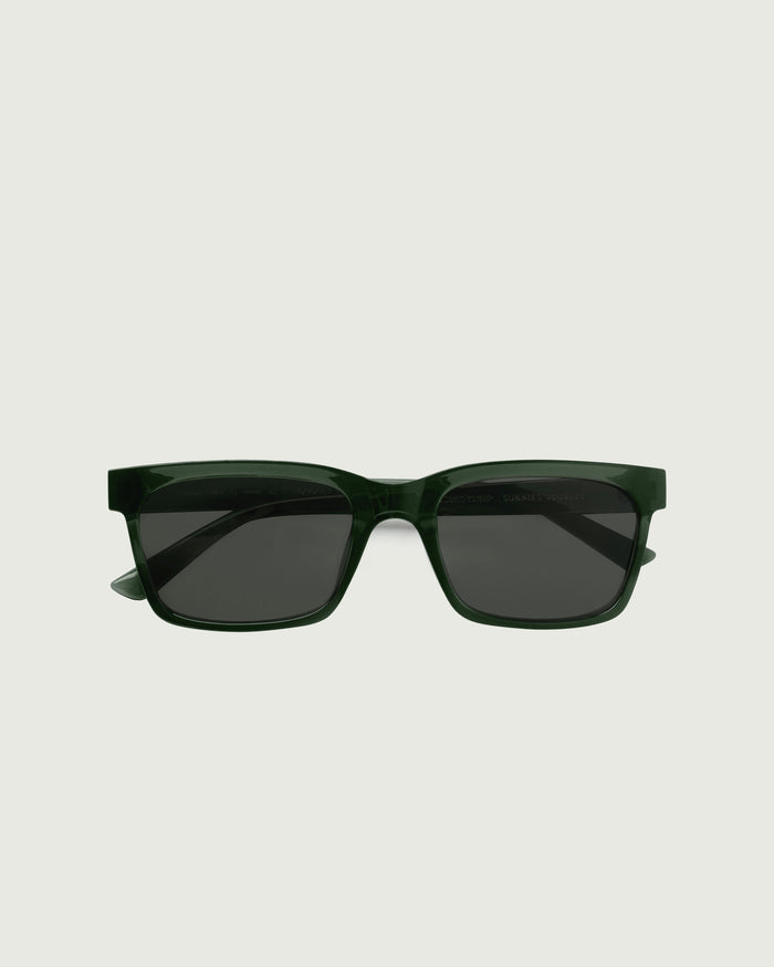 Viper ::Dean Sunglasses rectangle green recycled polyester top
